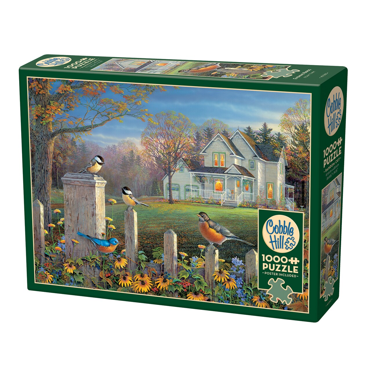 Cobble Hill 1000 Piece Puzzle: Evening Birds - Reference Poster Included, High Quality Jigsaw, Earth Friendly Materials